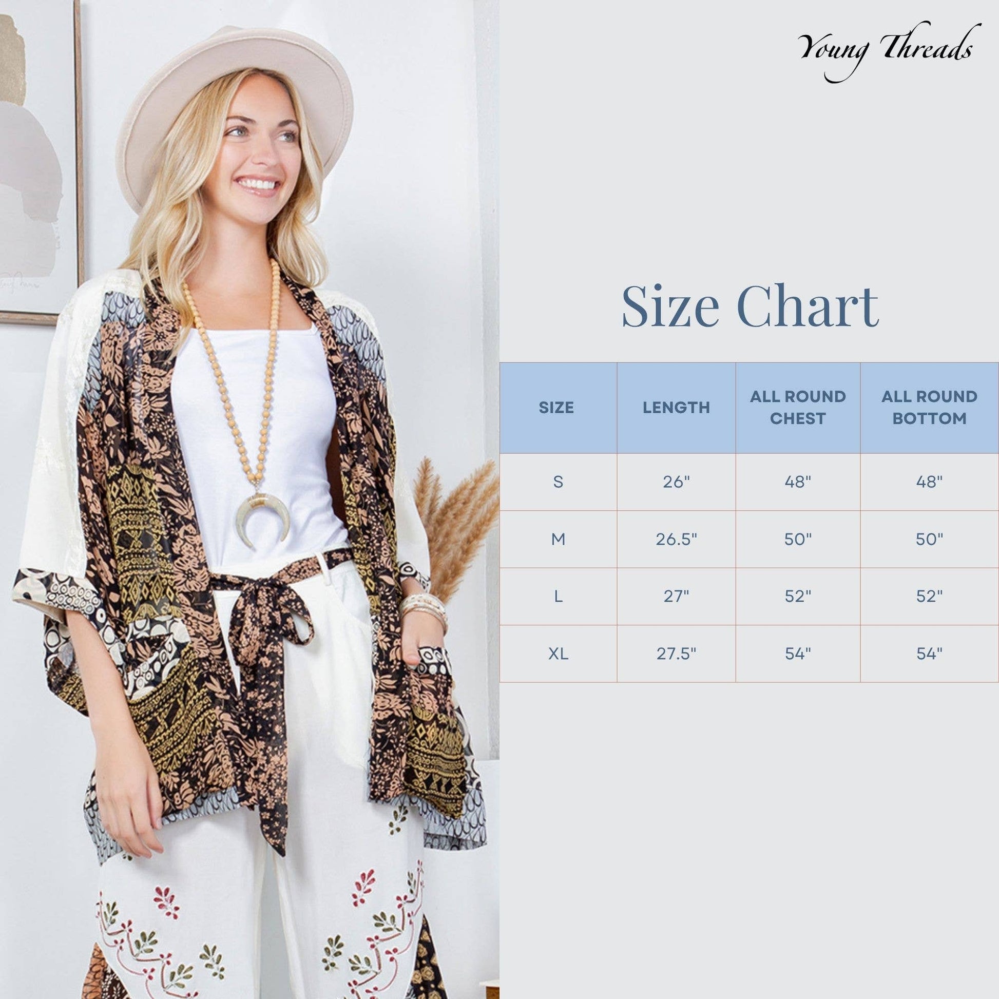 Boho Kimono Patchwork Summer Shrug