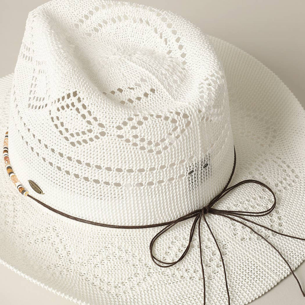 Eco-Friendly Woven Cowboy Panama Adjustable Sun Hat