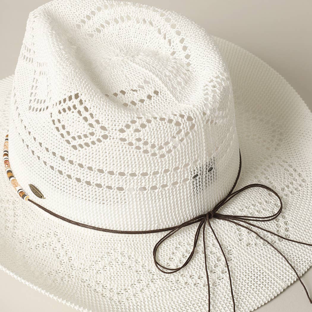 Eco-Friendly Woven Cowboy Panama Adjustable Sun Hat