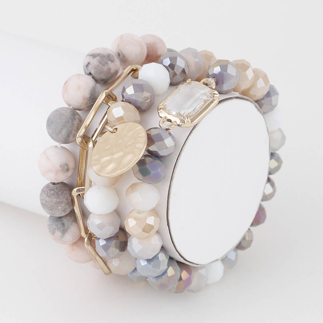 Beaded Bracelet Set in Multi
