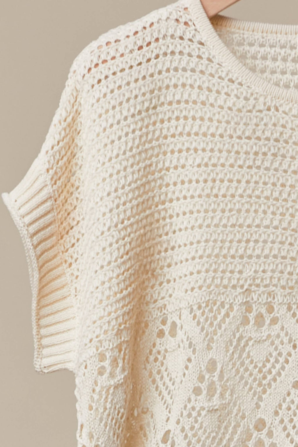 Floral Detail Crochet Boho Top