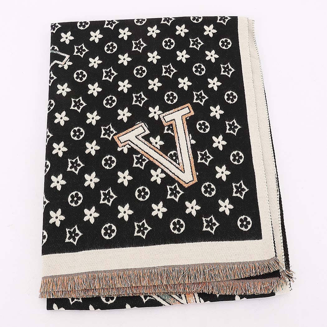 Estelle Signature Monogram Scarf