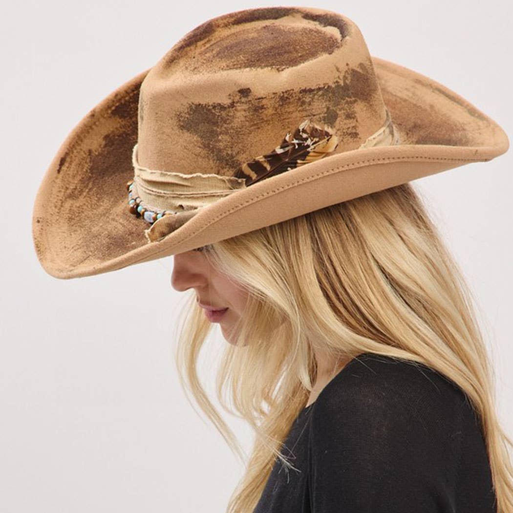 Vintage Versatile Shapeable Cowgirl Hat