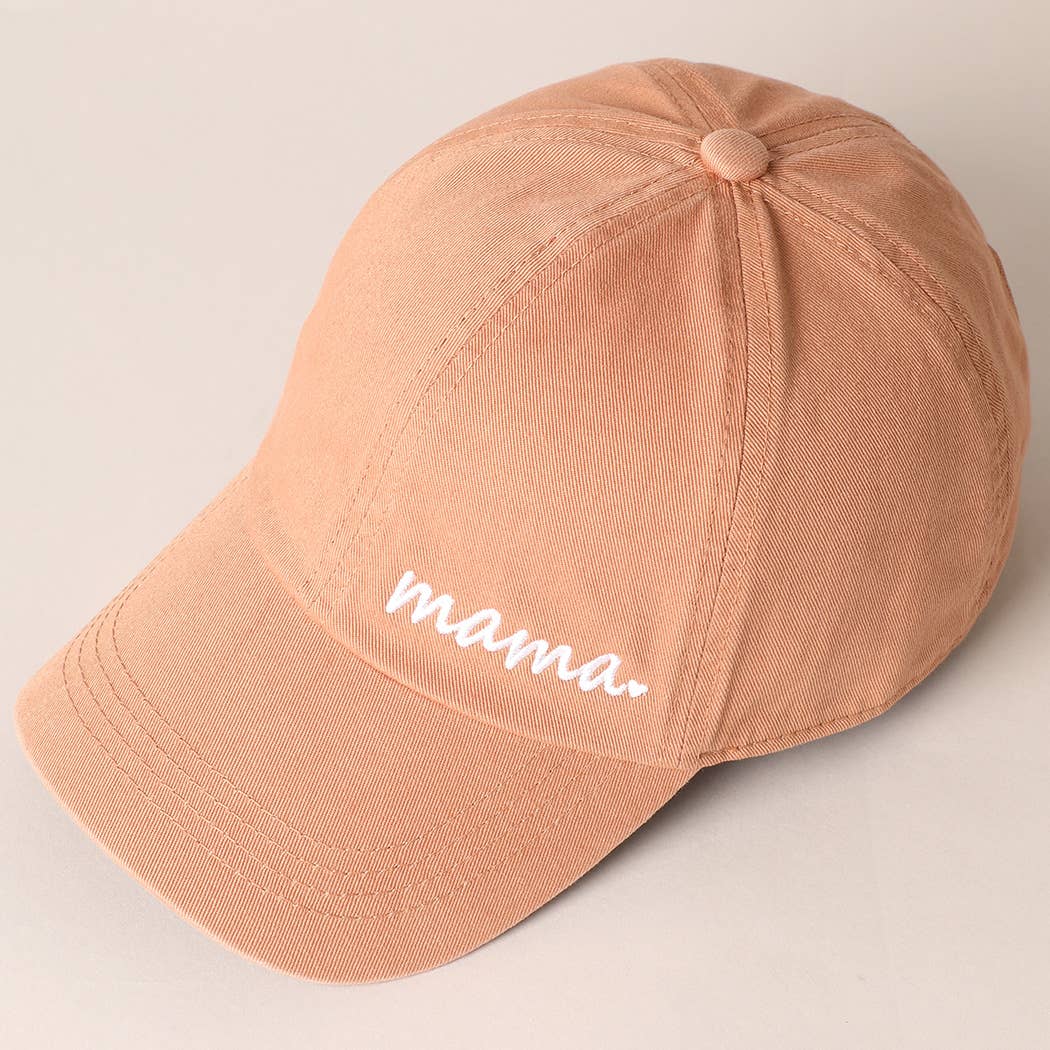 Mama Letters Embroidered Baseball Cap