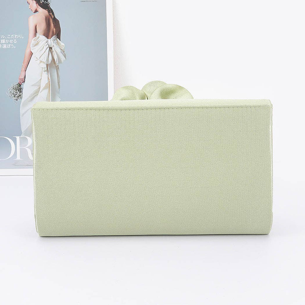 Satin Flower Party Clutch