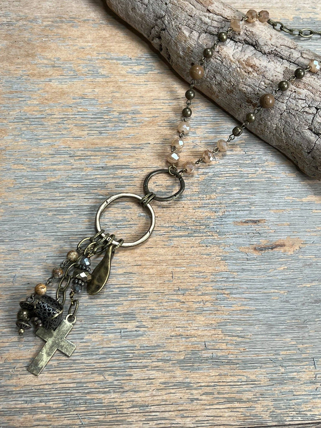 Boho Jewelry Necklace Cross