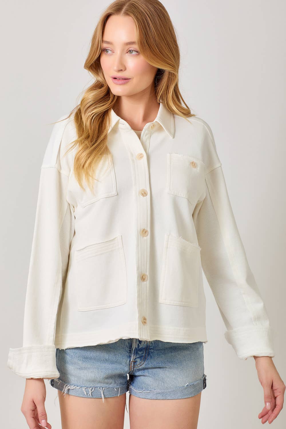 Tori Washed Terry Shacket