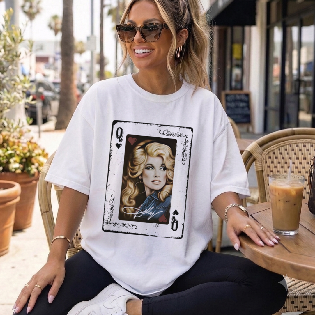 Queen of Country Playing Card Graphic Tee