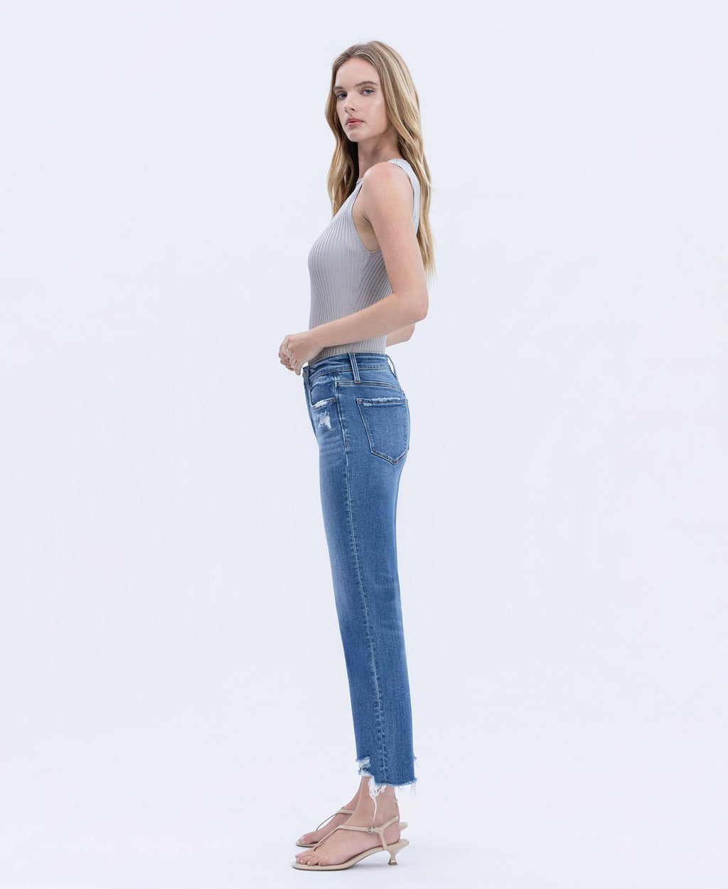 Hottie Cropped Straight Leg Jeans