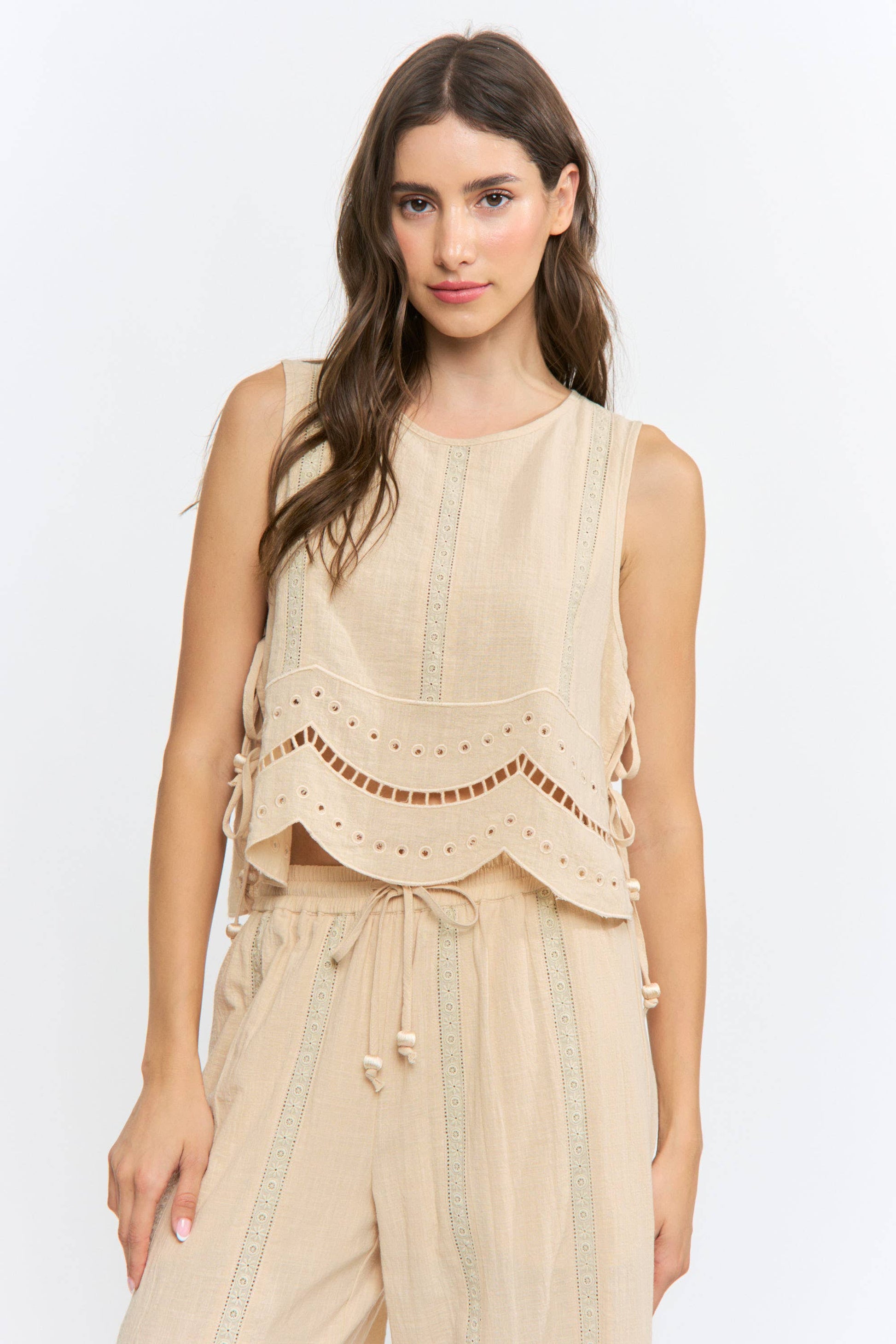 Embroidered Cotton Co-Ord Matching Set