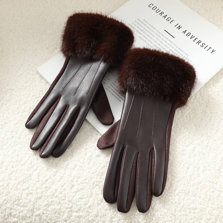 Luxe Faux Leather Gloves