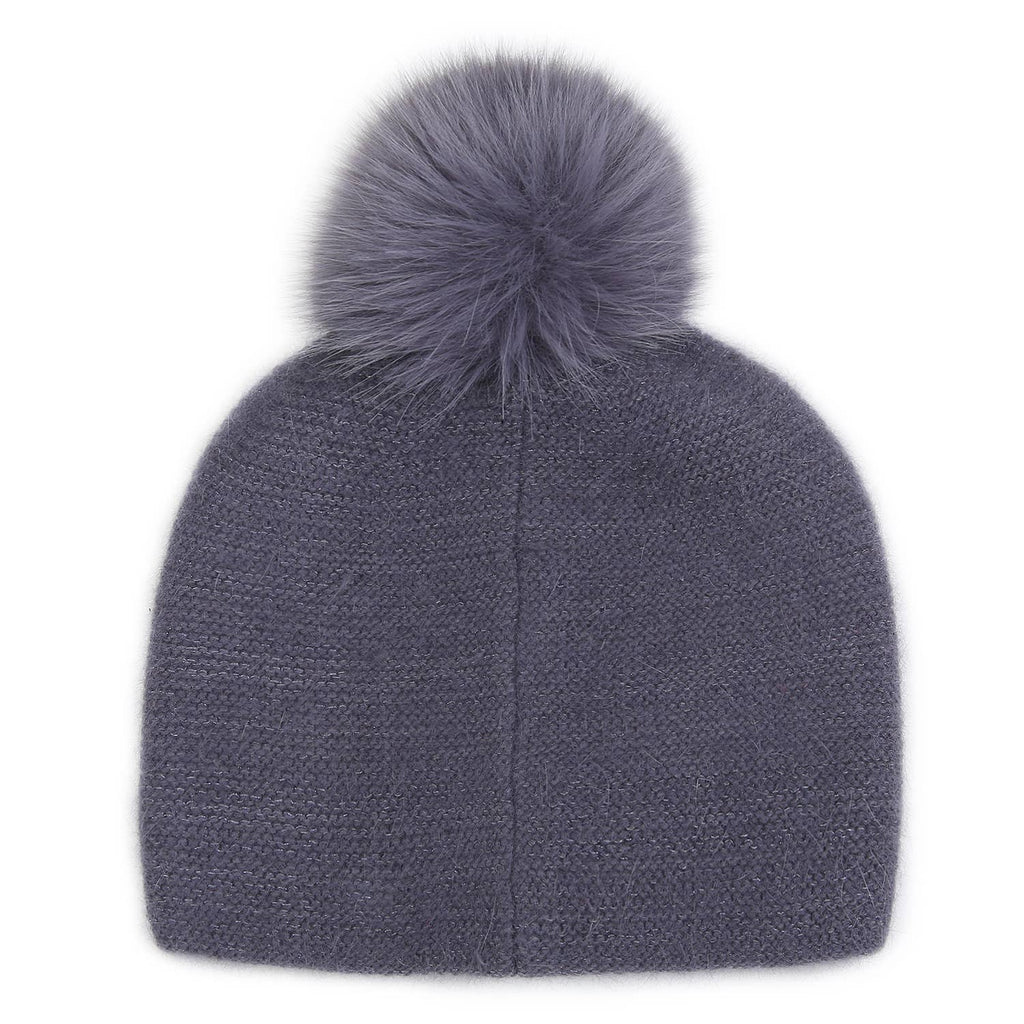 Elegant Sparkle Embellished Pompom Hat