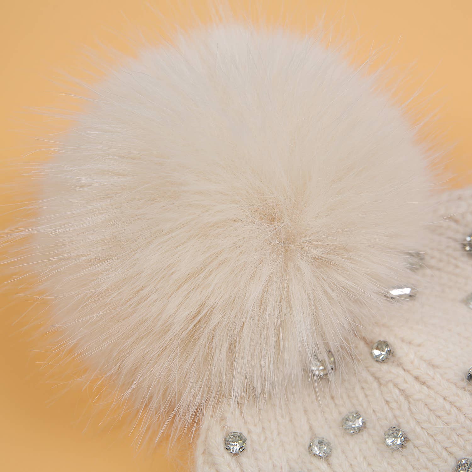 Sparkling Gem Pompom Hat
