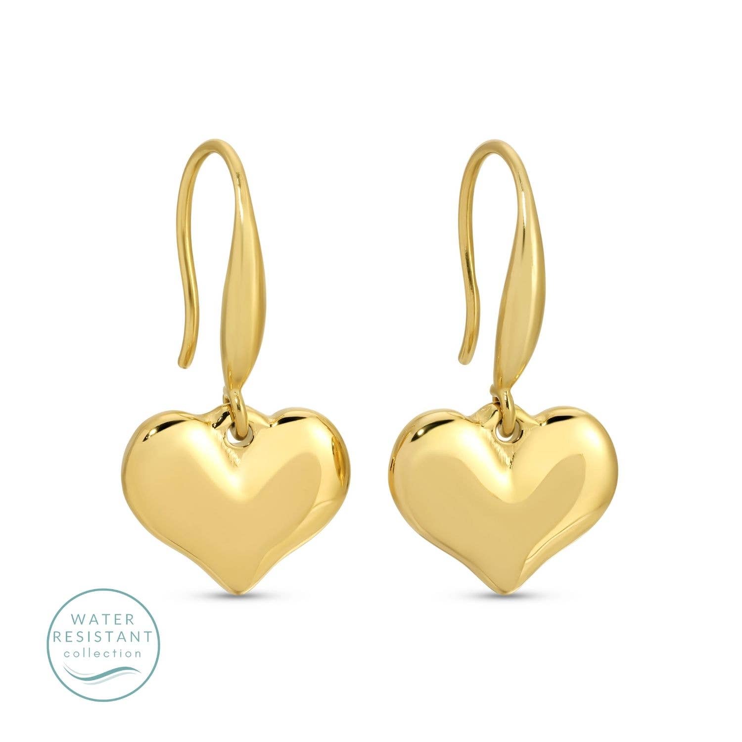 Heart Drop Water Resistant Earrings