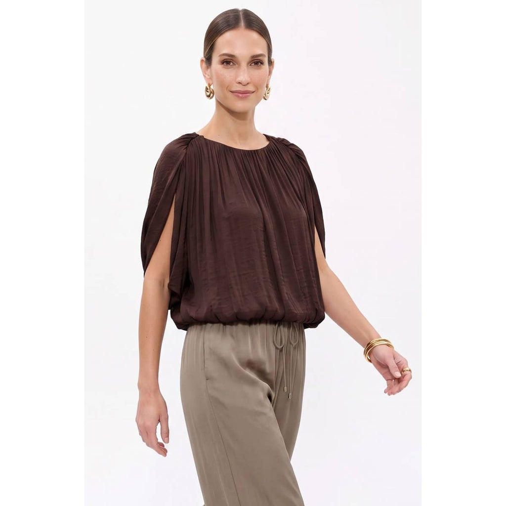 Drape Bubble Blouse