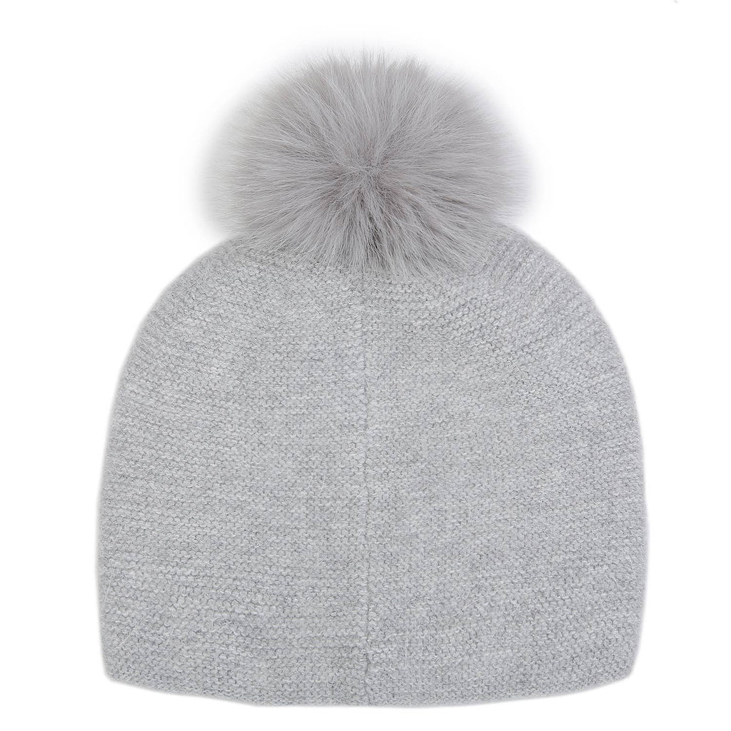 Elegant Sparkle Embellished Pompom Hat