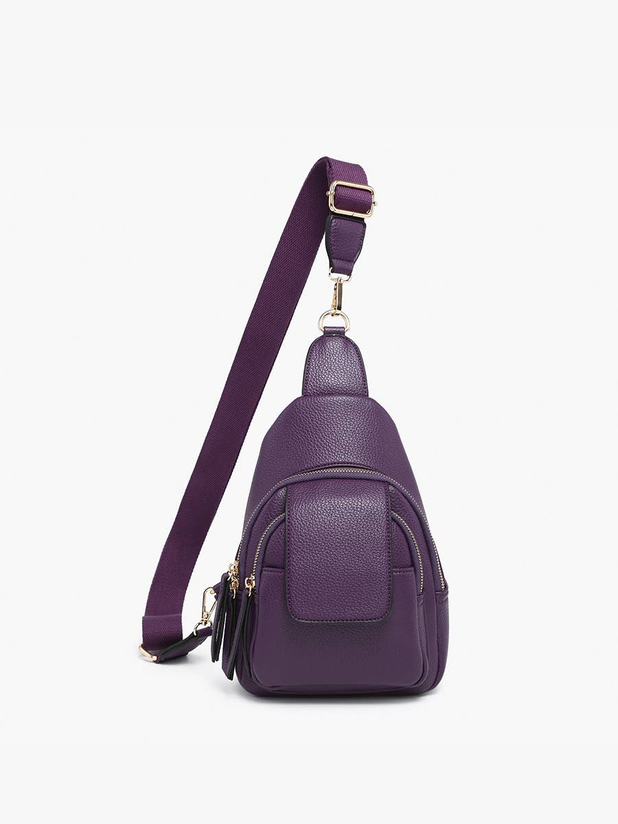 Sophia Sling Bag w/ Flapover Pocket