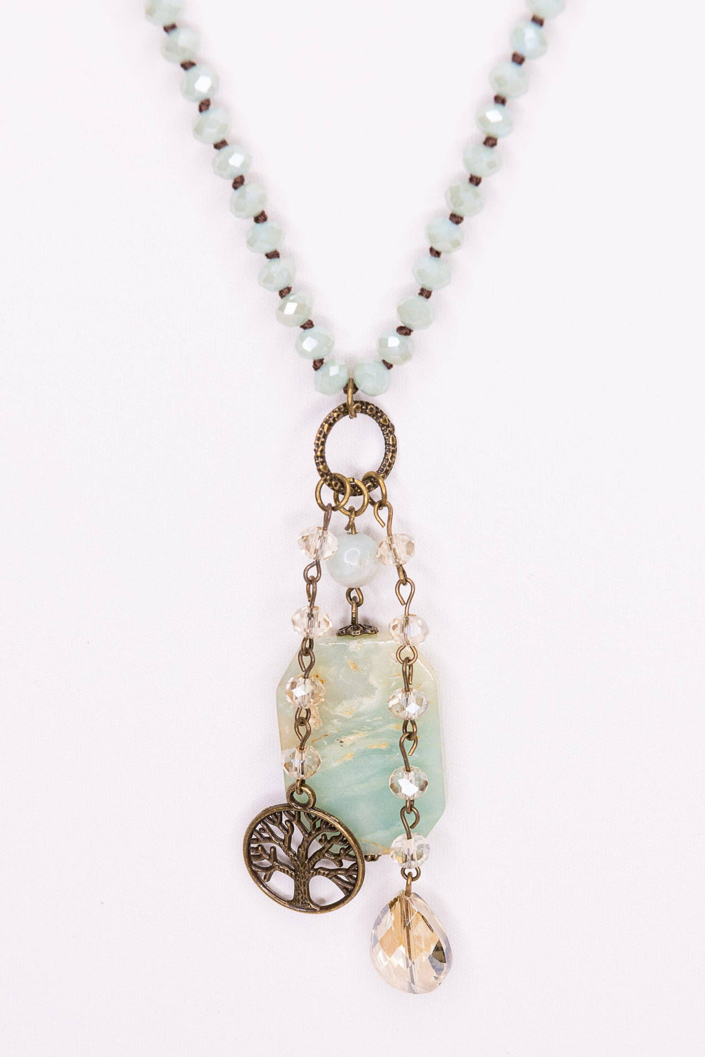 Boho Necklace/Lily Necklace in Mint
