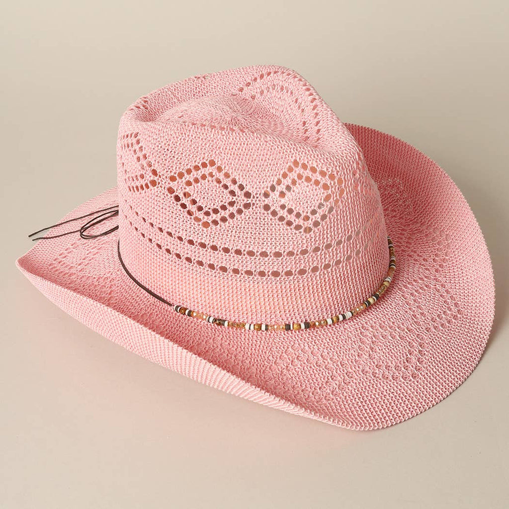 Eco-Friendly Woven Cowboy Panama Adjustable Sun Hat