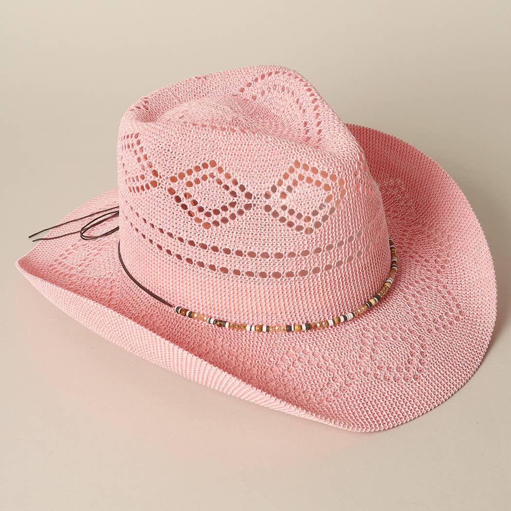 Eco-Friendly Woven Cowboy Panama Adjustable Sun Hat