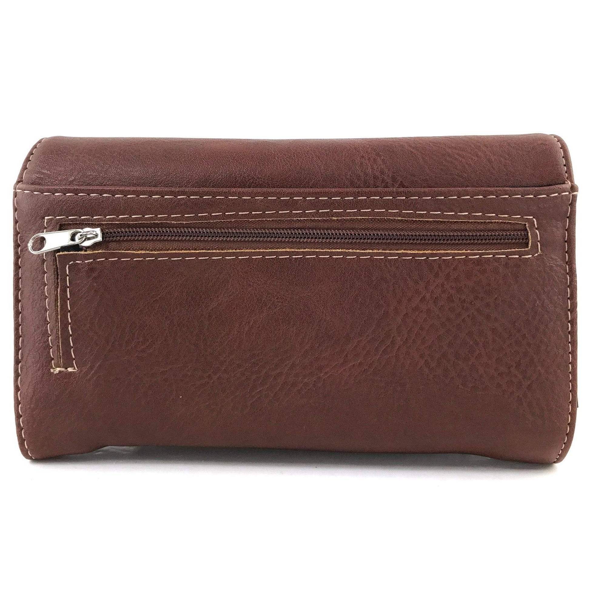 Concho Floral Crossbody Wallet