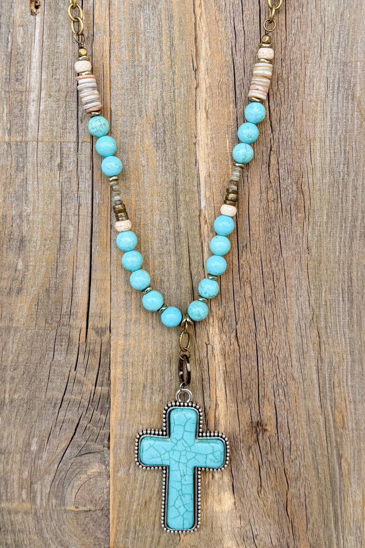 Boho Cross Necklace/Gigi Necklace