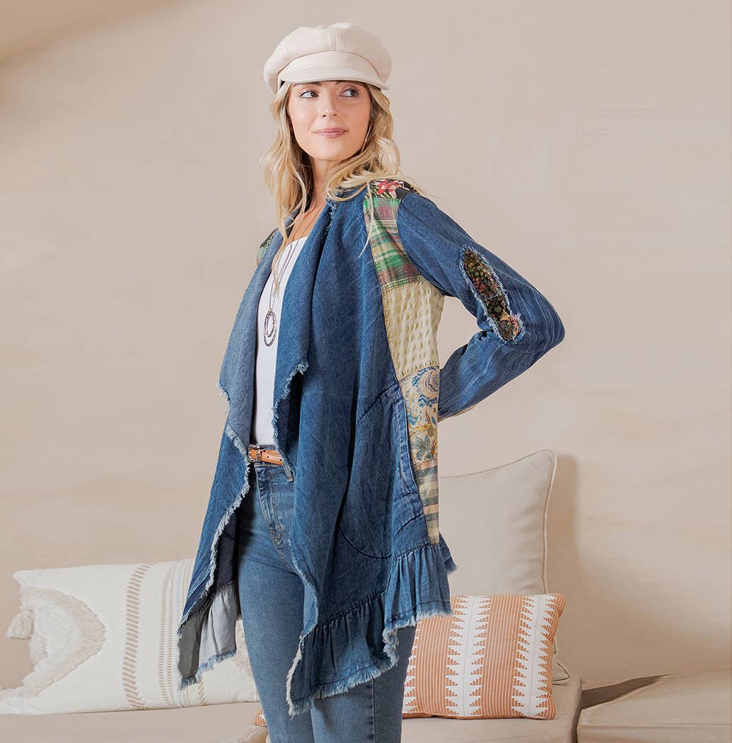 Wildflower Patched Denim Jacket