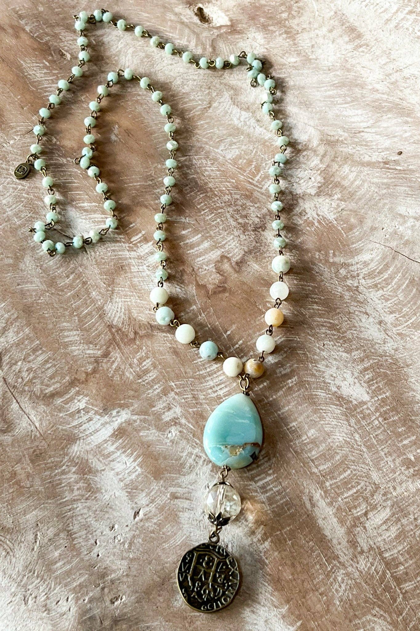 Boho Necklace/Alexis Necklace in Amazonite