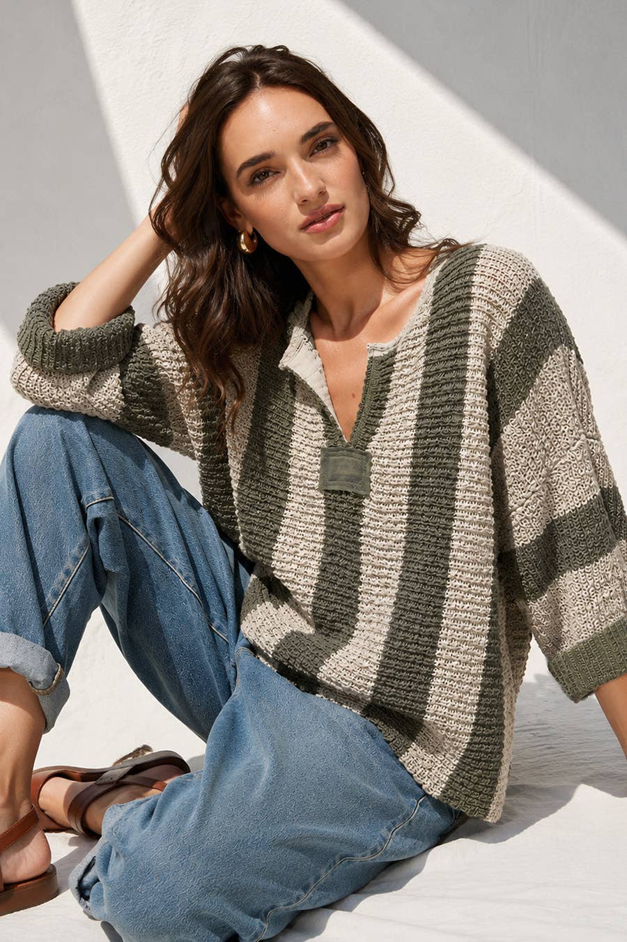 Free Spirit Vertical Stripe Sweater