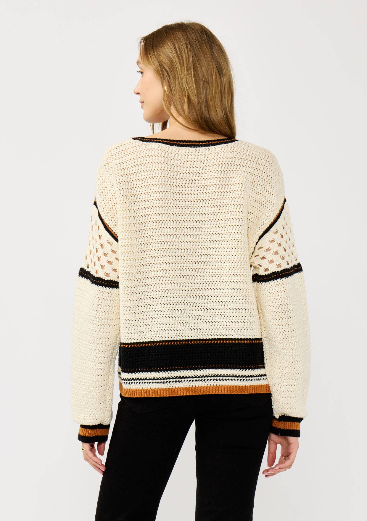 Autumn Stroll Pointelle Sweater