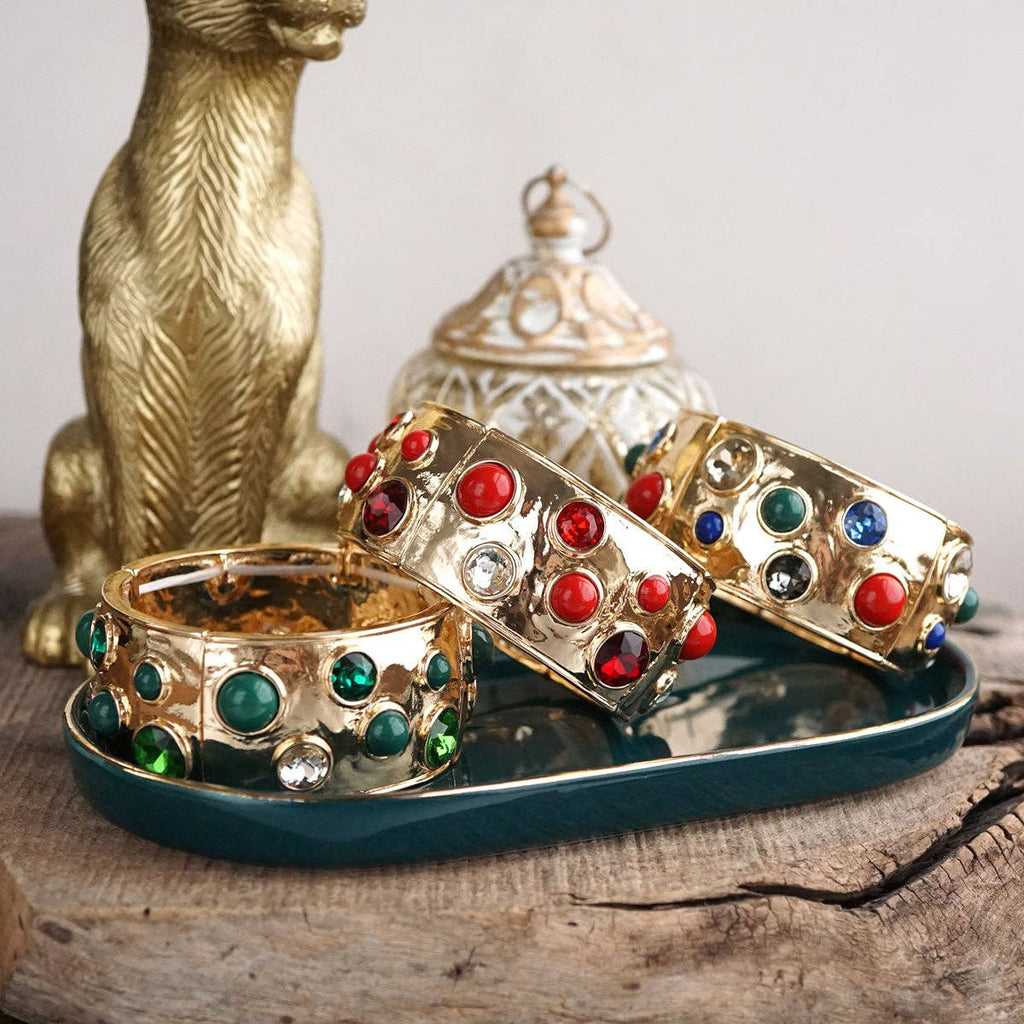 Starlit Shimmer – Crystal Cab Stretchy Bangle