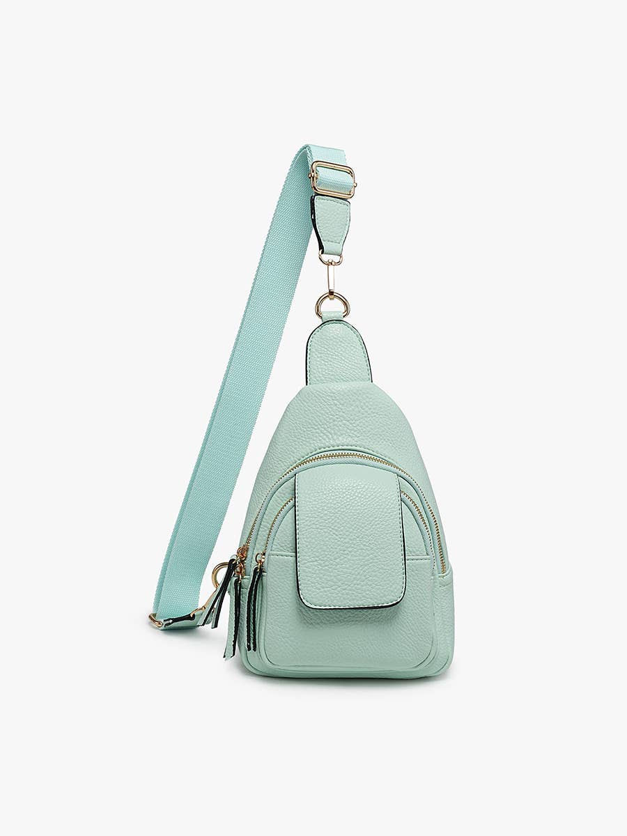 Sophia Sling Bag w/ Flapover Pocket