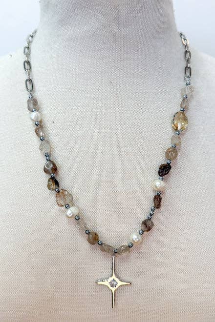 Long Boho Beaded Gwen Necklace