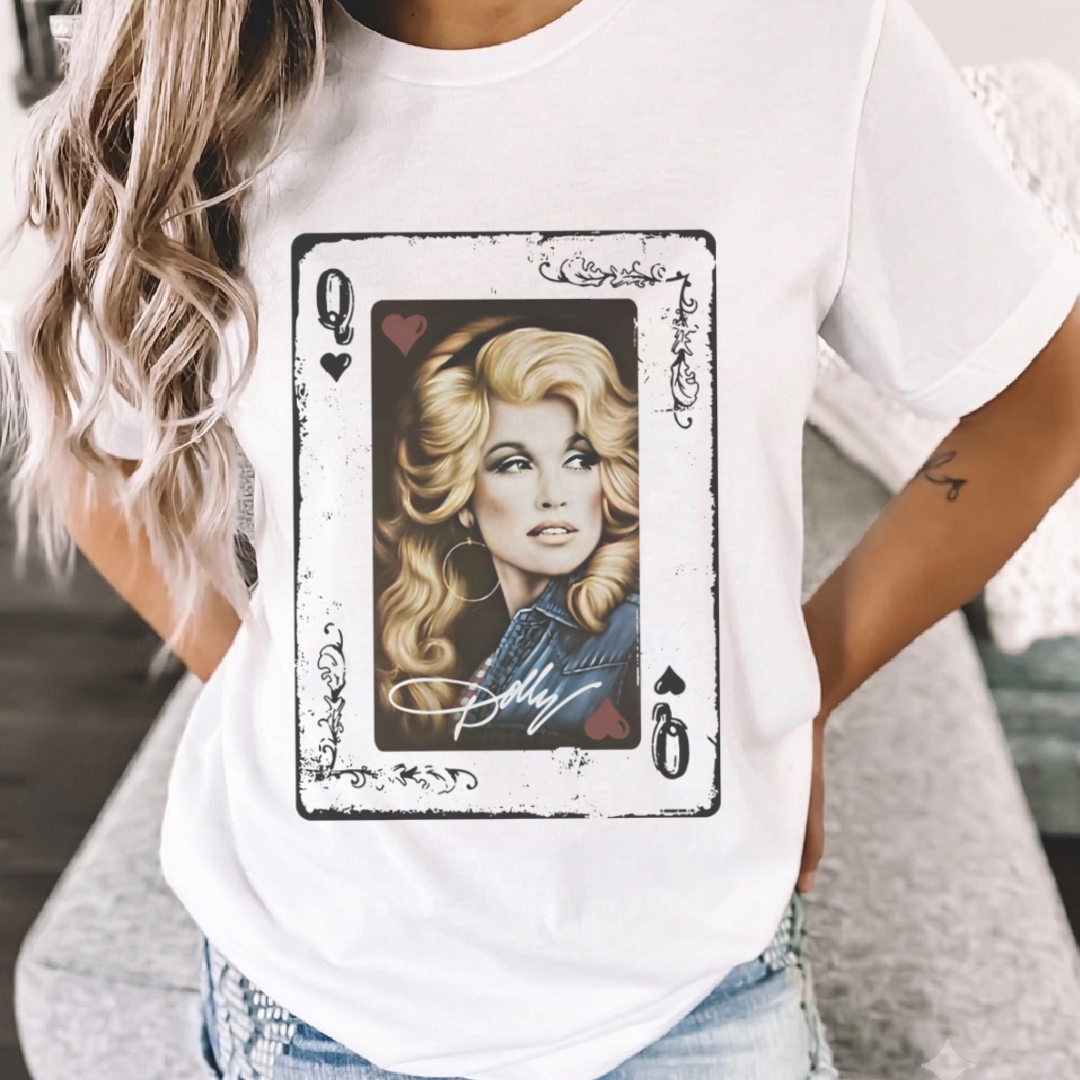 Queen of Country Playing Card Graphic Tee