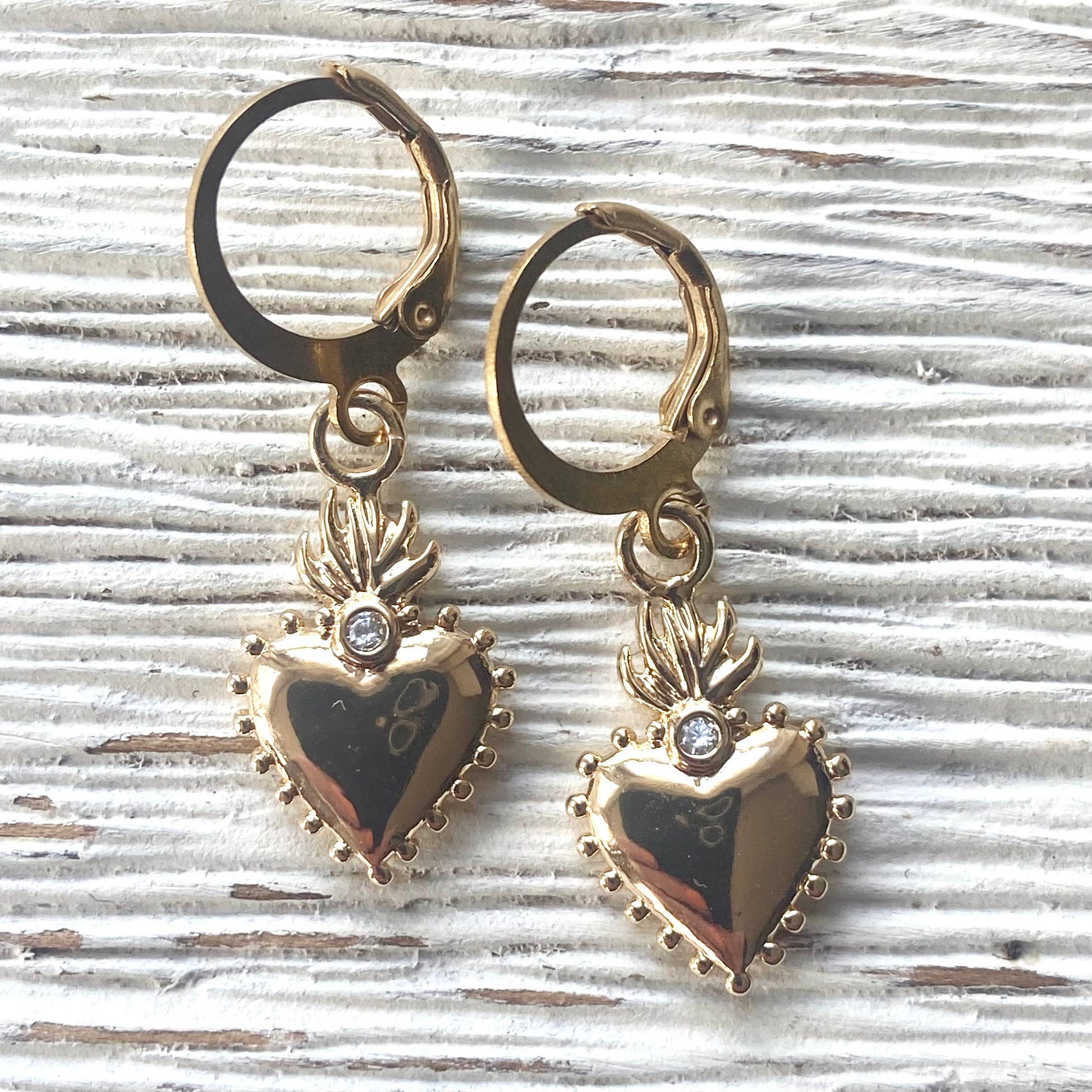 Burning Heart Earrings