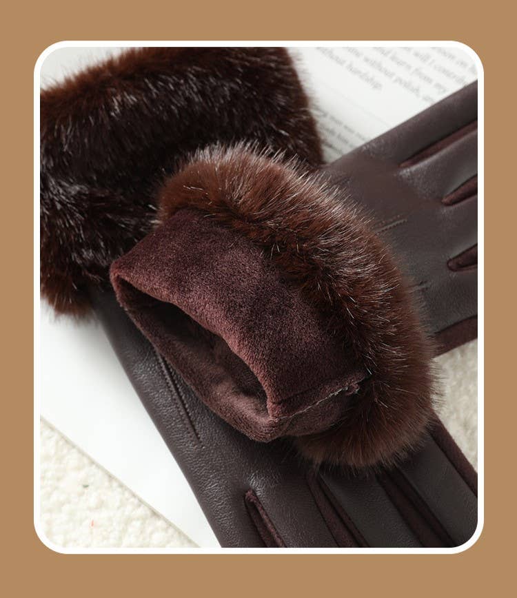 Luxe Faux Leather Gloves
