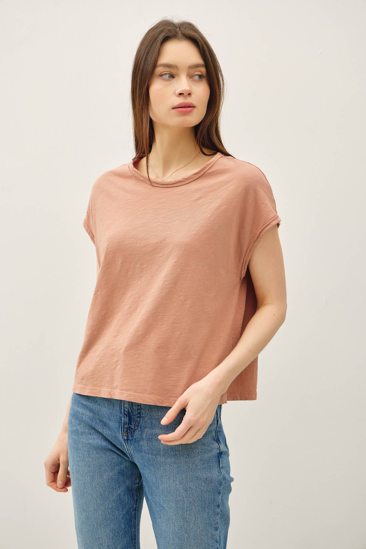 Brione by BeCool: Cropped Sleeve Tee