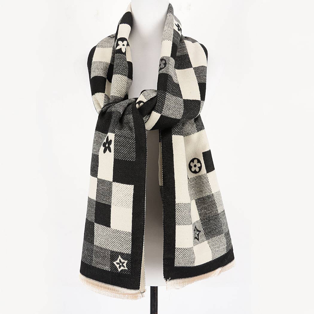 Montclair Check Motif Scarf