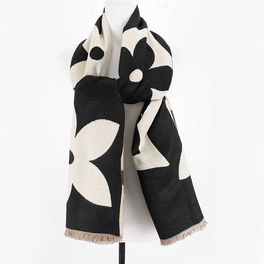 Margaux Abstract Wrap Scarf