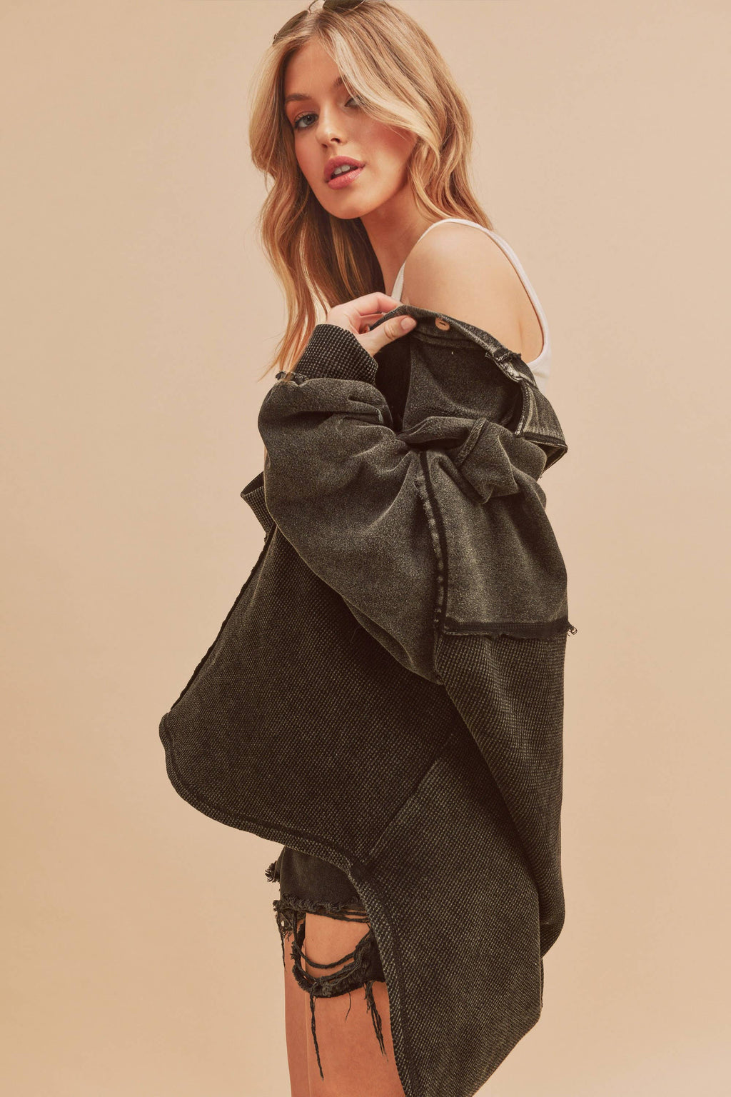 Judie Jacket in Oat beige