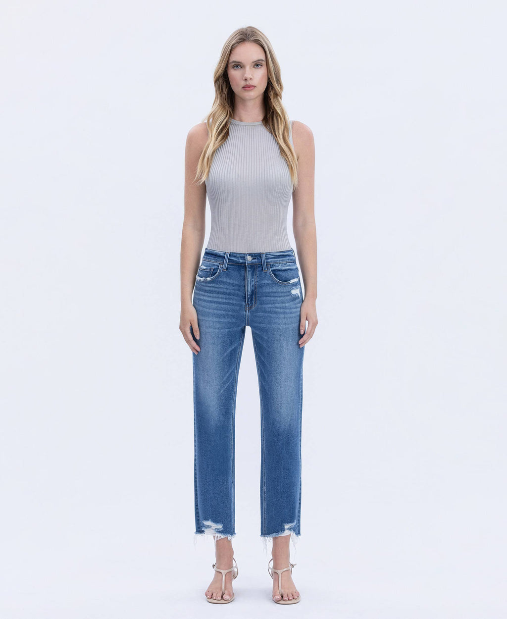 Hottie Cropped Straight Leg Jeans