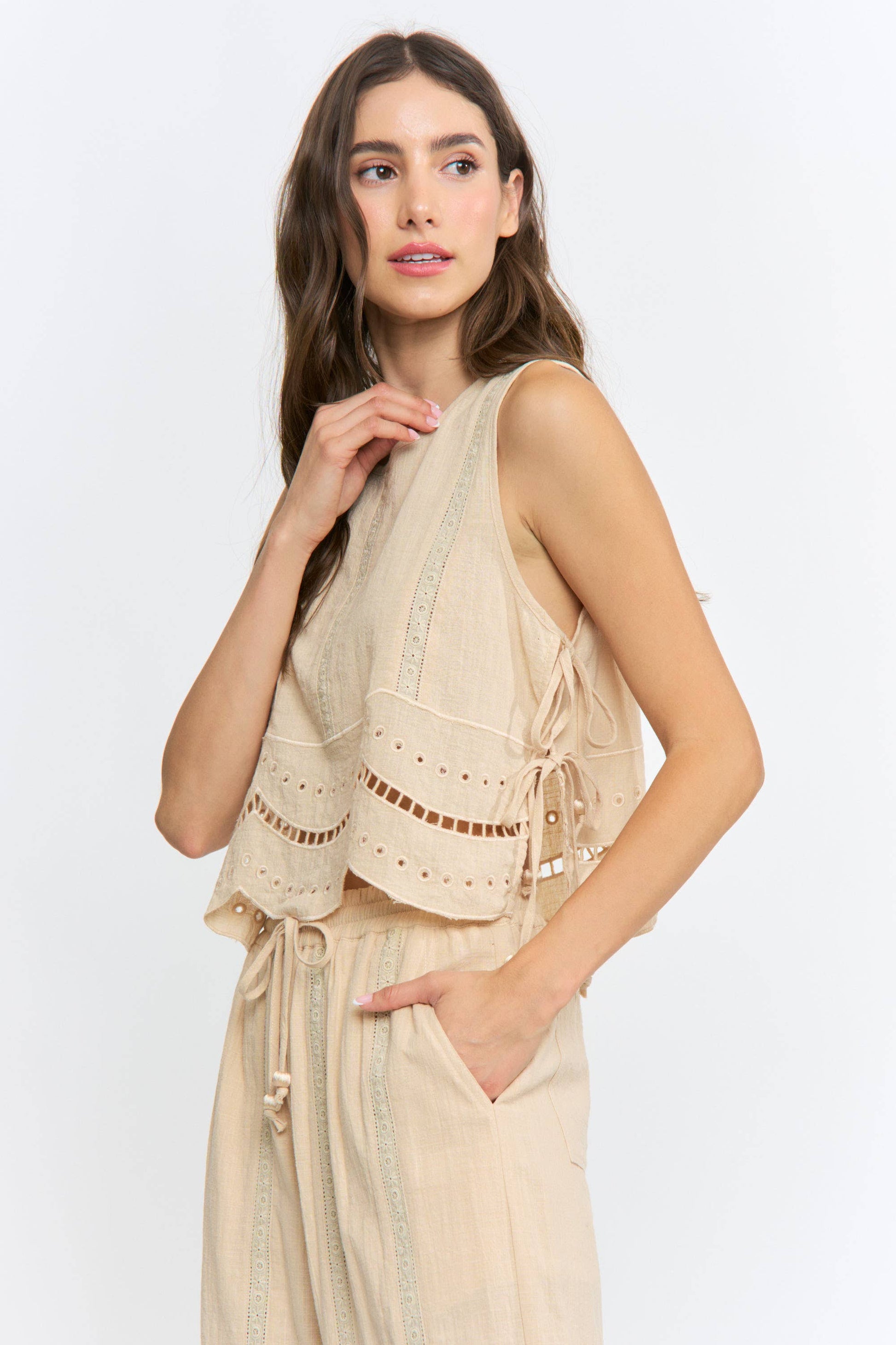 Embroidered Cotton Co-Ord Matching Set
