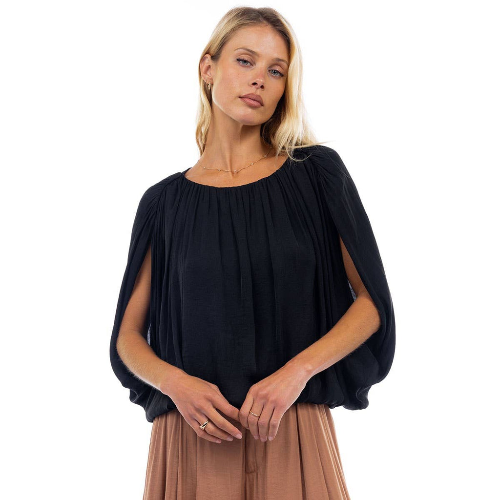 Drape Bubble Blouse