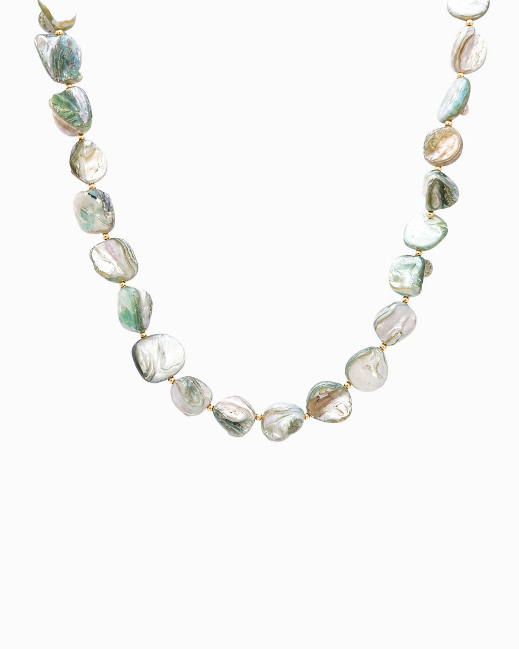 Coastal Organic Shell Bead Necklace