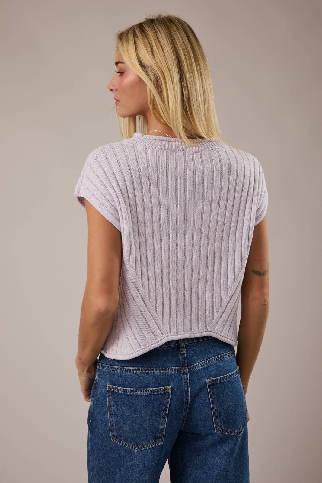 White Summer Everyday Sweater Top/ Reese