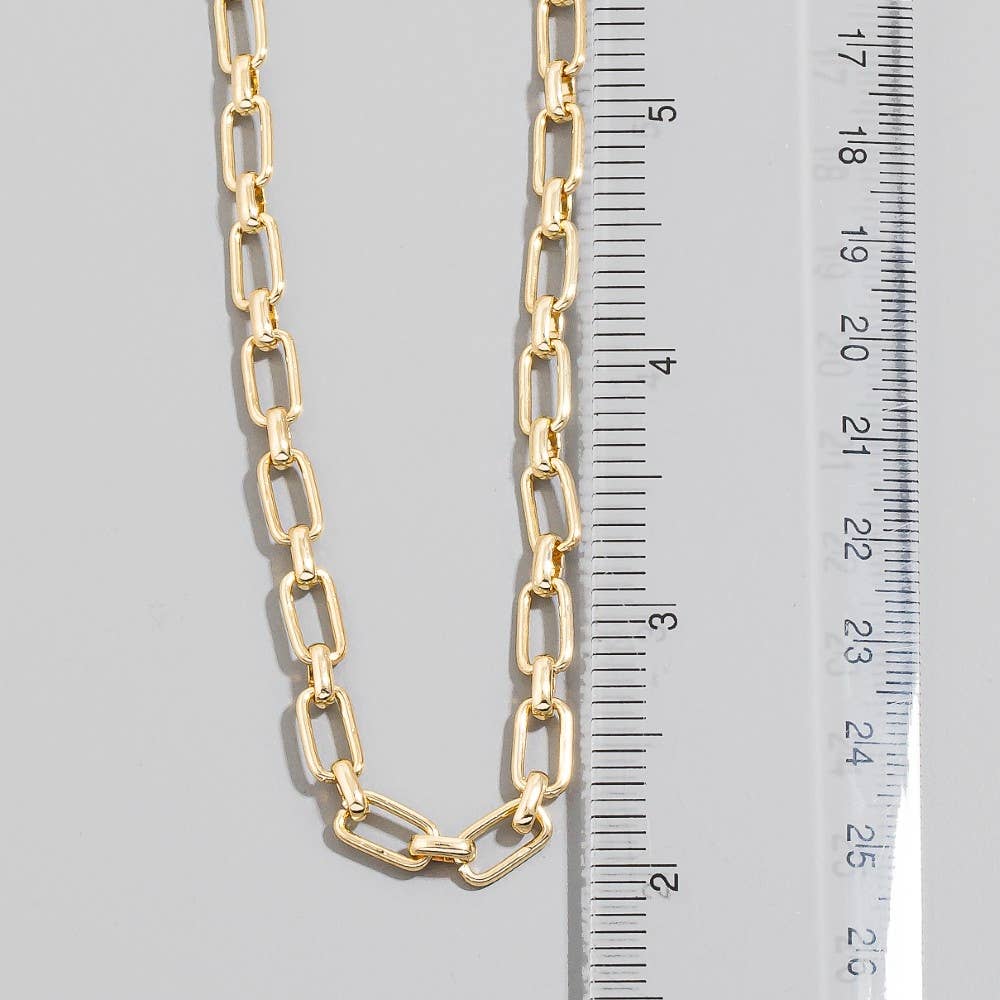 Paperclip Chain Link Chain Necklace
