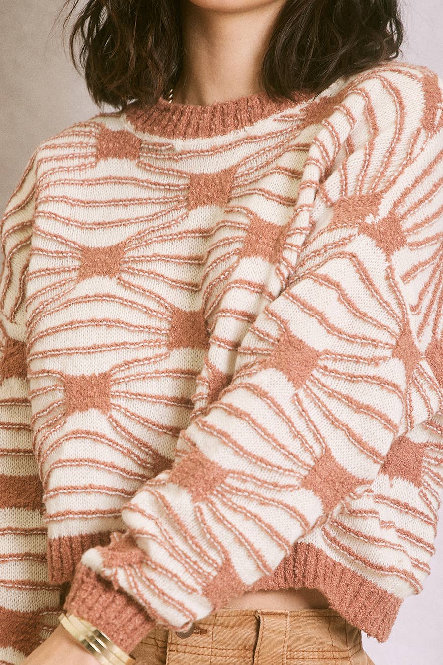 Textured Pattern Sweater