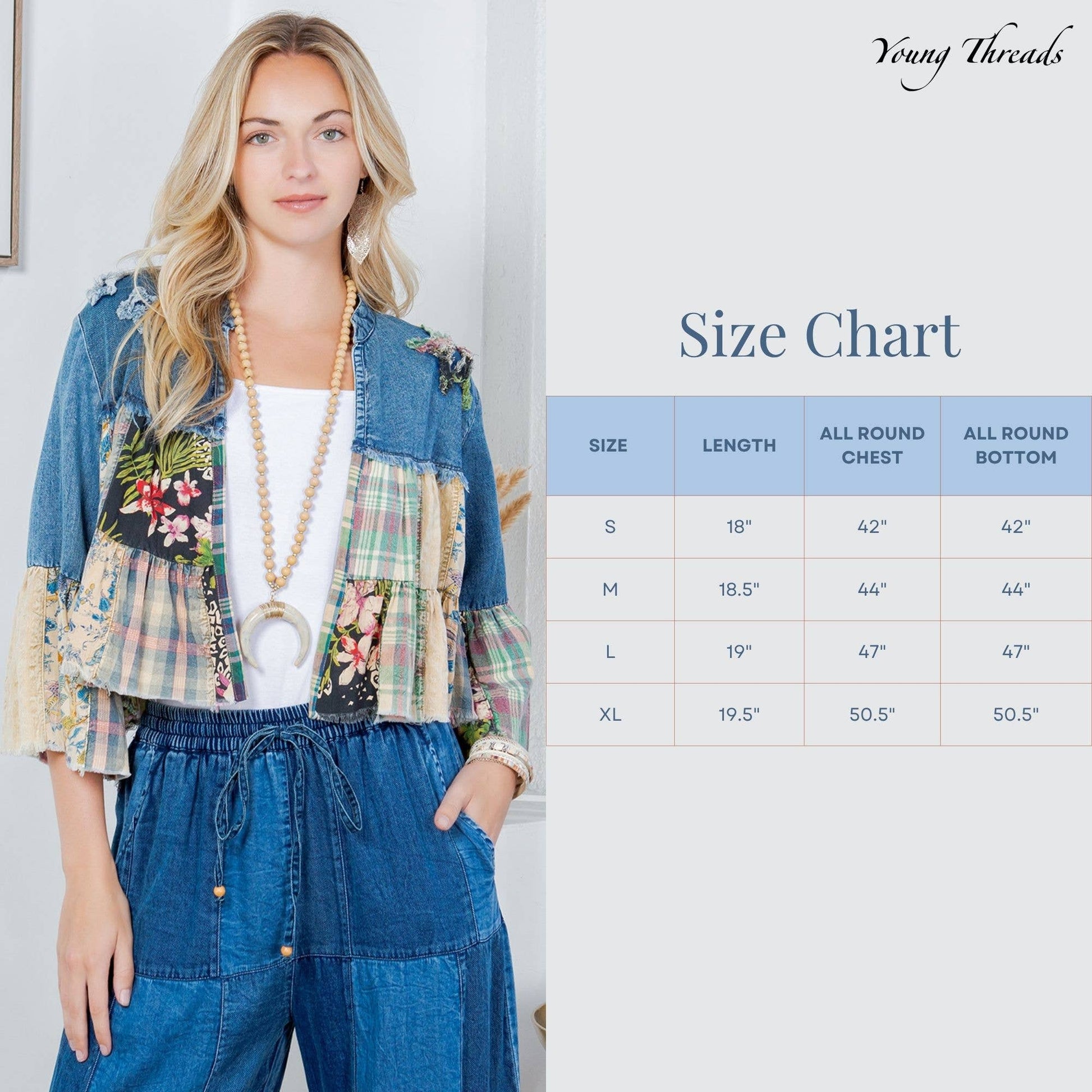 Boho Patchwork and Denim Summer Top