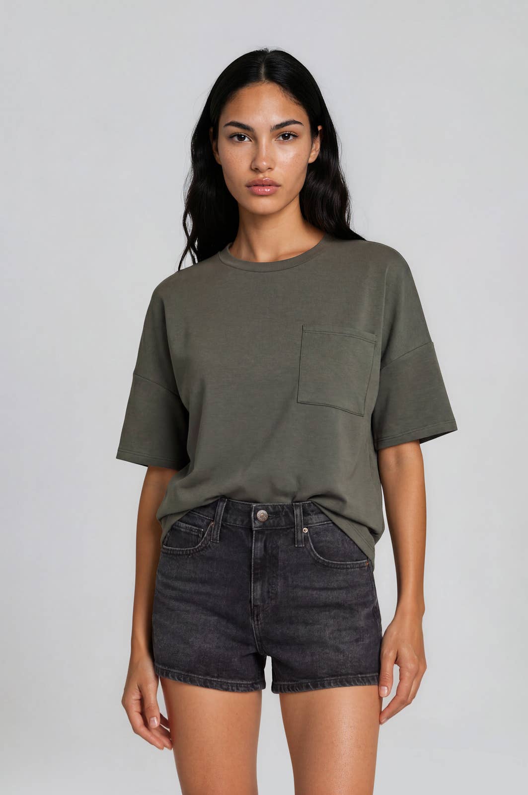 Seline Scuba Crew Neck Pocket Tee