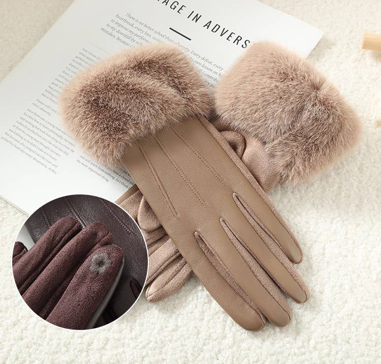 Luxe Faux Leather Gloves